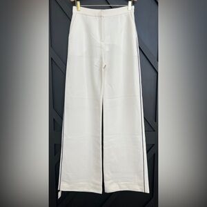 NWT Mother of Pearl Wide-Leg Trousers in Ivory, Size 12